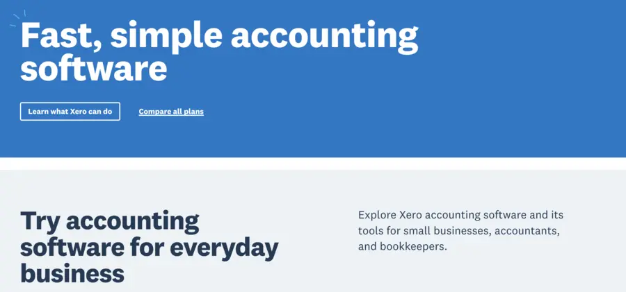 Xero as one of the best accounting software for Shopify.