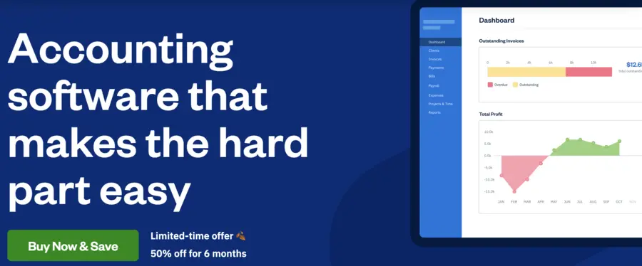 FreshBooks as one of the best accounting software for Shopify.