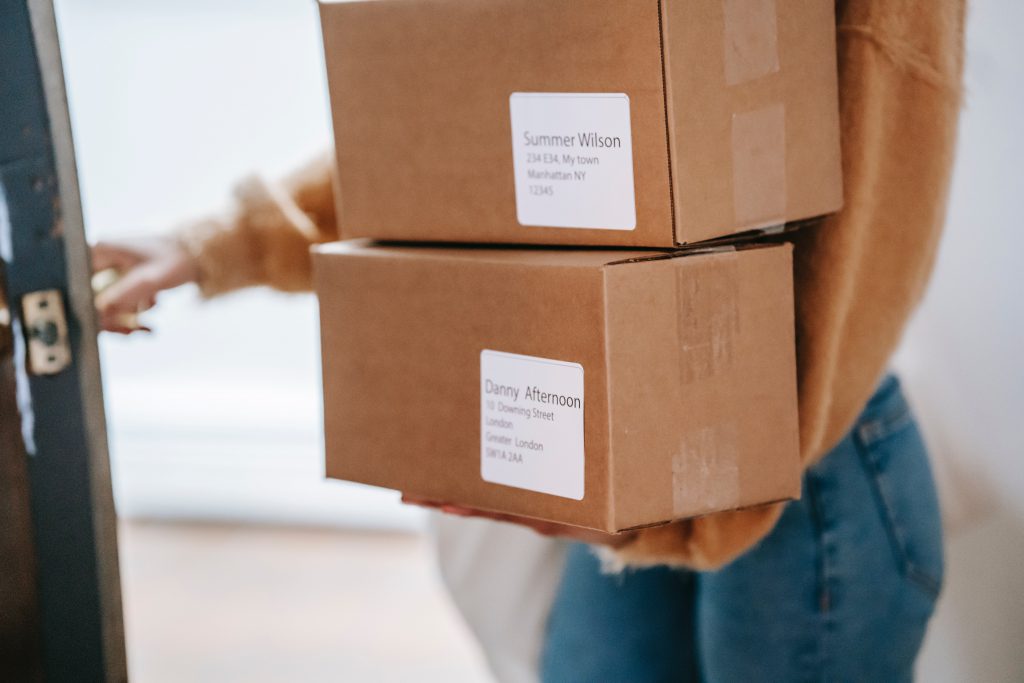 Boxes to be delivered.