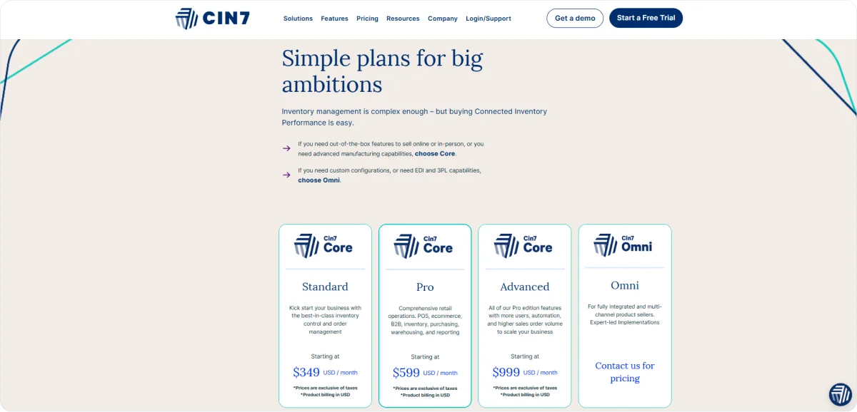 cin7-pricing