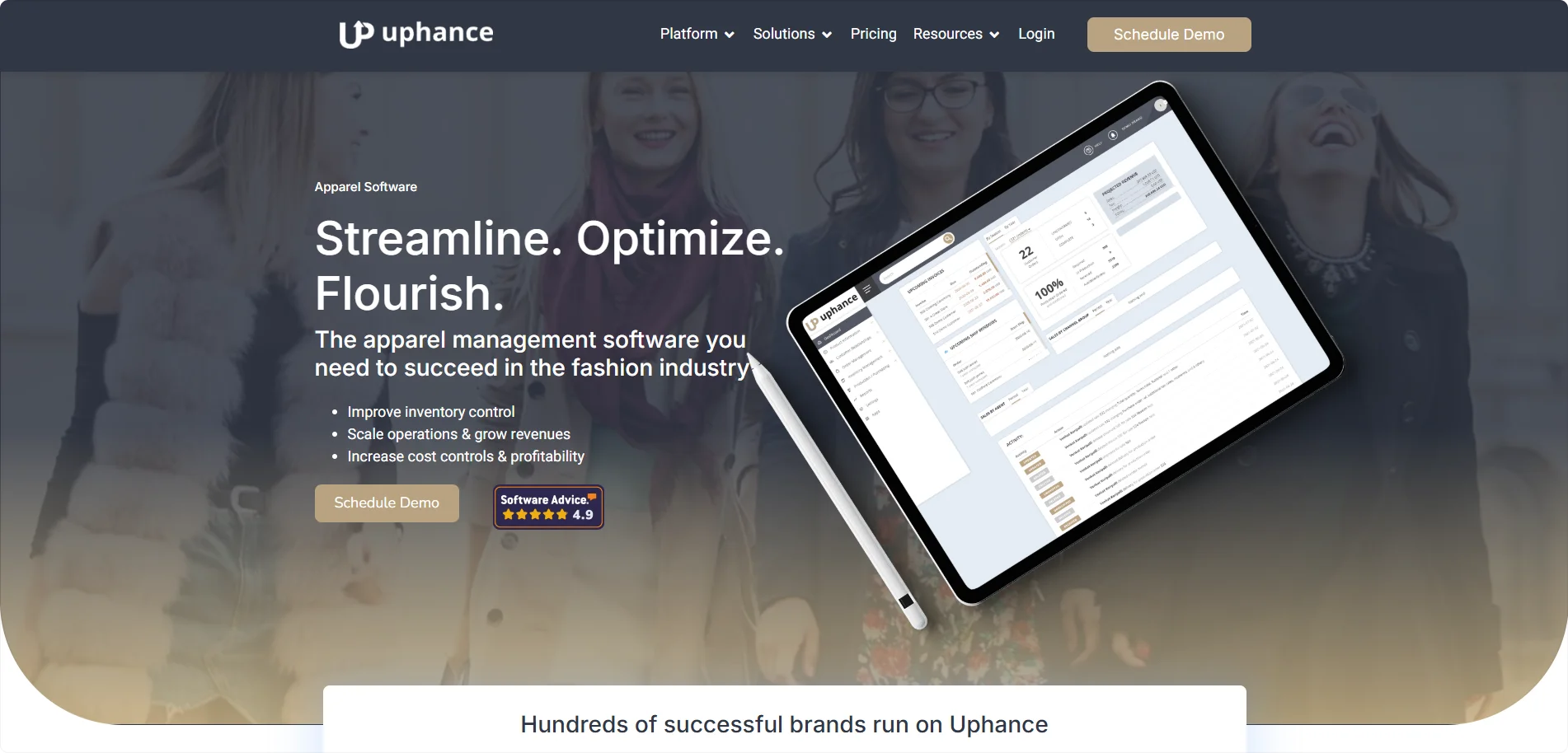 uphance-homepage